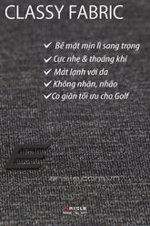 Áo Polo Golf Nam ARISLE A-CLASS Platinum Stripe Ash Grey